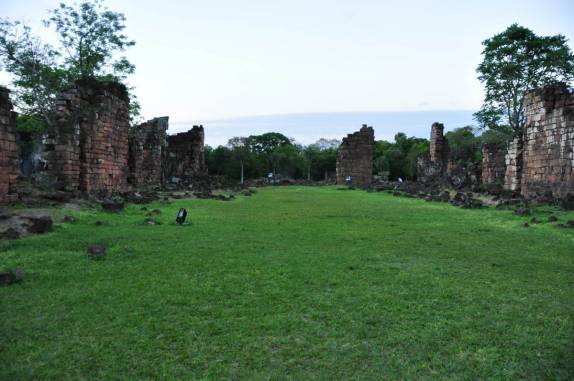 Ruínas da igreja da Missão de Santa Ana, próximo à San Ignacio Mini, na Argentina